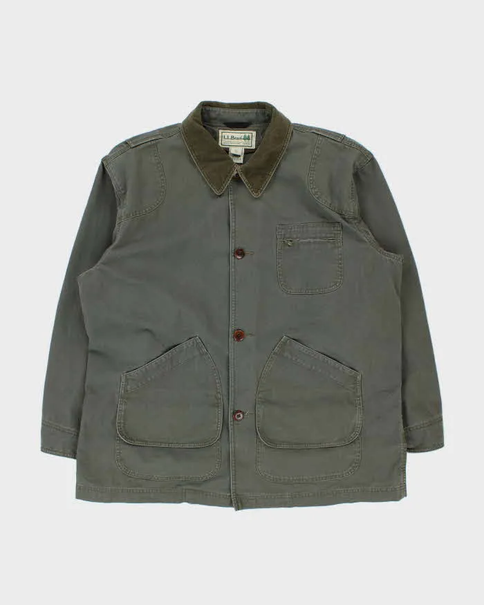 Vintage Y2K 00s L.L.Bean Khaki Duck Canvas Chore Jacket - XXL sold by Rokit