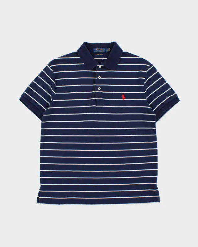 Vintage Ralph Lauren Short Sleeve Stripe Polo Shirt - M made by Ralph Lauren