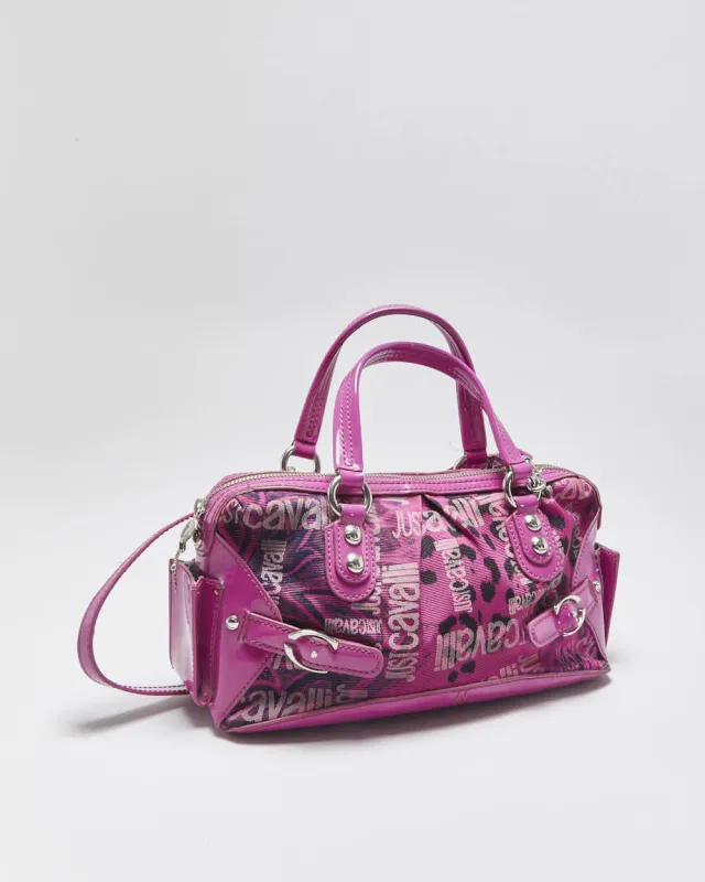 Vintage Y2k 2000s Just Cavalli Leopard Print Handbag made by Rokit