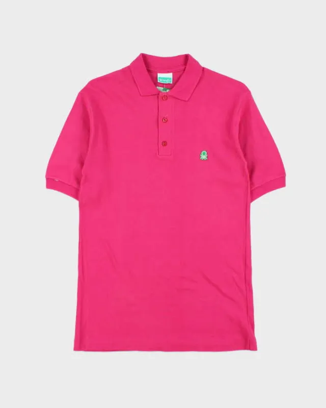 DSWT 1980s Benetton Short Sleeve Polo Shirt - S made by United Colors Of Benetton