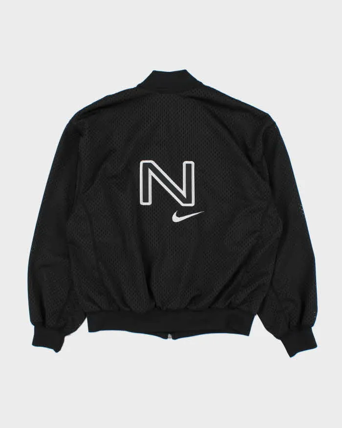 Vintage 1990s Nike Women's Embroidered Mesh Cropped Track Jacket - M sold by Rokit product image thumbnail 2