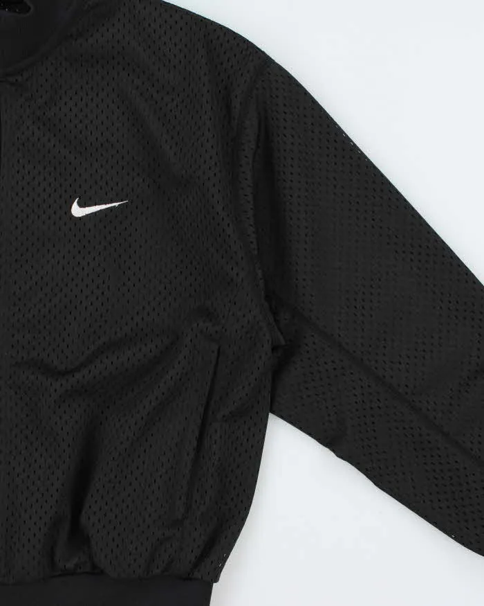 Vintage 1990s Nike Women's Embroidered Mesh Cropped Track Jacket - M sold by Rokit product image thumbnail 3