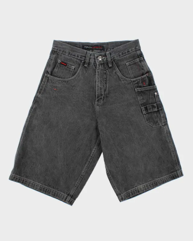 Vintage 1990s Fubu Collection Baggy Fit Denim Carpenter Shorts - W30 made by FUBU