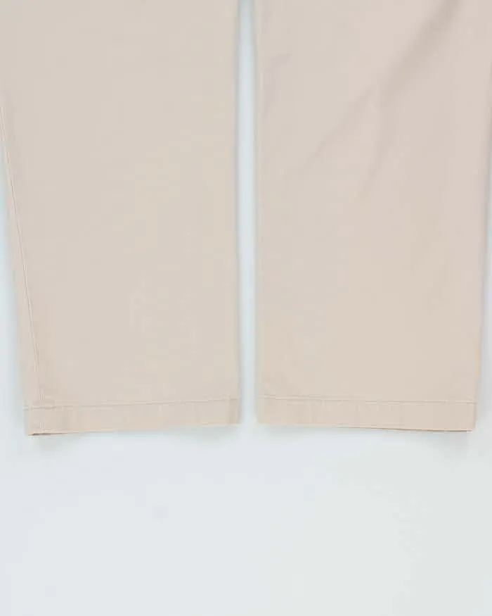 Vintage Polo Ralph Lauren Cream Khaki Classic Relaxed Fit Chino Trousers - W34 L30 sold by Rokit product image thumbnail 5