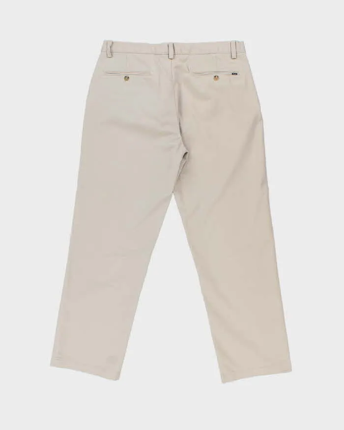 Vintage Polo Ralph Lauren Cream Khaki Classic Relaxed Fit Chino Trousers - W34 L30 sold by Rokit product image thumbnail 2