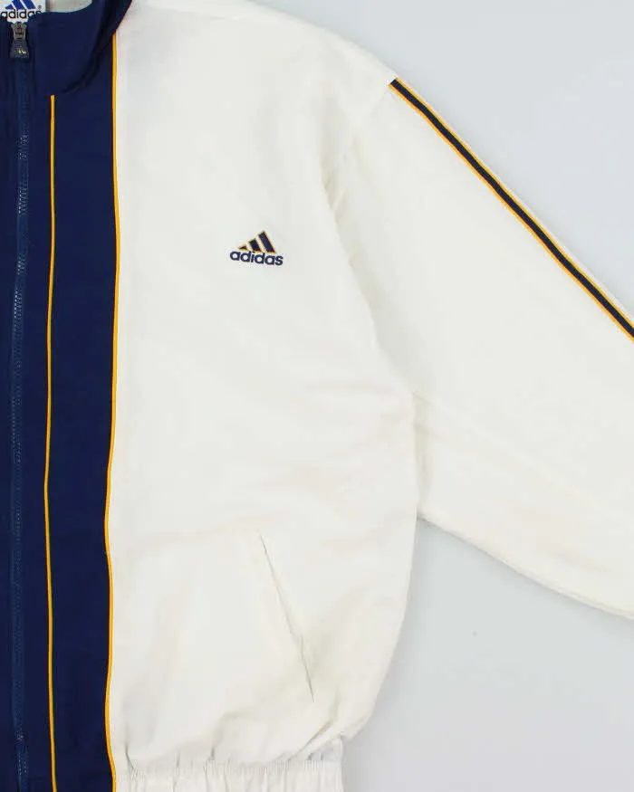 Vintage 1990s Adidas Three-Stripe Tri-Colour Soft Shell Windbreaker Jacket - XL sold by Rokit product image thumbnail 3
