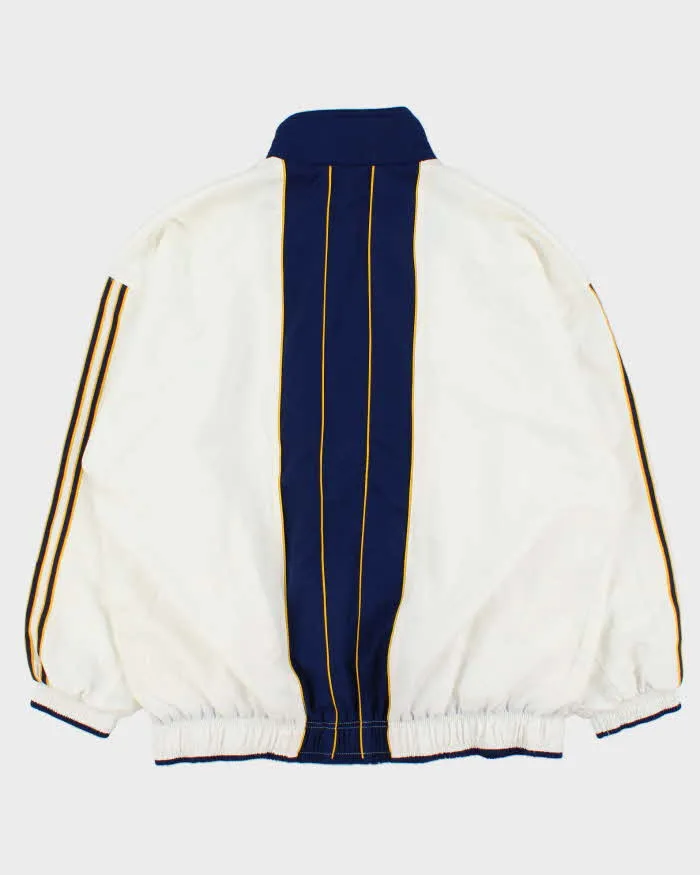 Vintage 1990s Adidas Three-Stripe Tri-Colour Soft Shell Windbreaker Jacket - XL sold by Rokit product image thumbnail 2