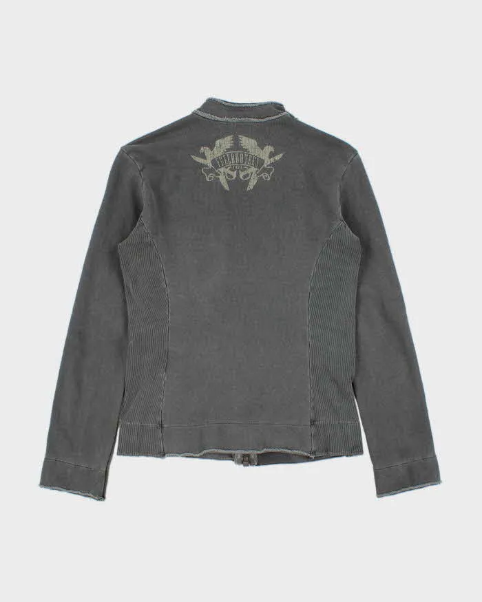 Vintage Y2K 00s Diesel Freebooters Moto Sweatshirt Jacket - S sold by Rokit product image thumbnail 2