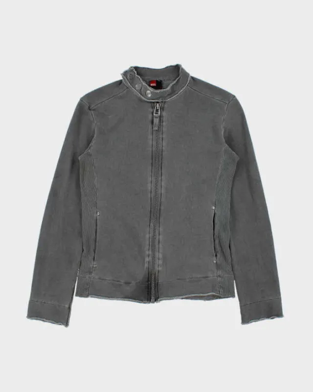 Vintage Y2K 00s Diesel Freebooters Moto Sweatshirt Jacket - S made by Diesel
