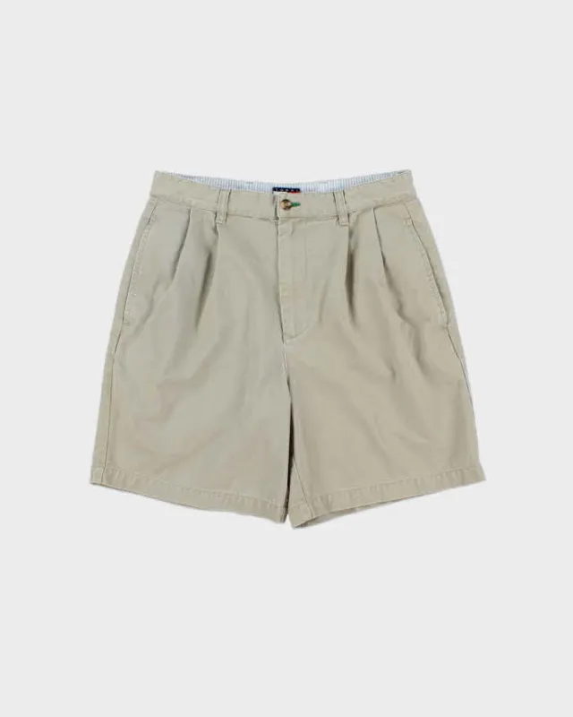 Vintage Y2K 00s Tommy Hilfiger Double Pleated Chino Bermuda Shorts - W30 made by Tommy Hilfiger