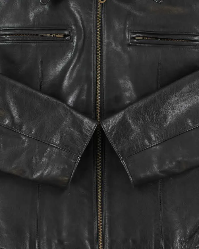 Vintage 1990s Rudsak Quilt Lined Structed Leather Jacket - M sold by Rokit product image thumbnail 4
