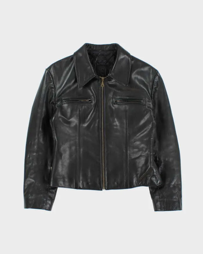 Vintage 1990s Rudsak Quilt Lined Structed Leather Jacket - M sold by Rokit
