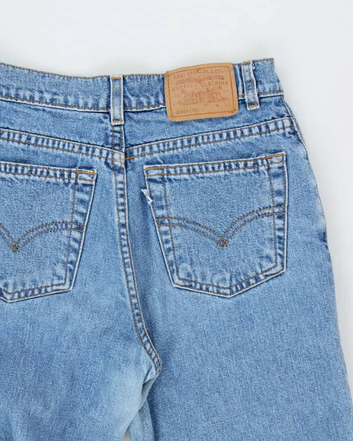 Vintage 1998 Levi's White Tab Batwing Women's High Waisted Denim Flared Jeans - W26 L30 sold by Rokit product image thumbnail 4