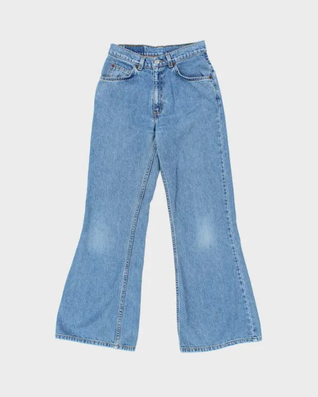 Vintage 1998 Levi's White Tab Batwing Women's High Waisted Denim Flared Jeans - W26 L30 made by Levi's