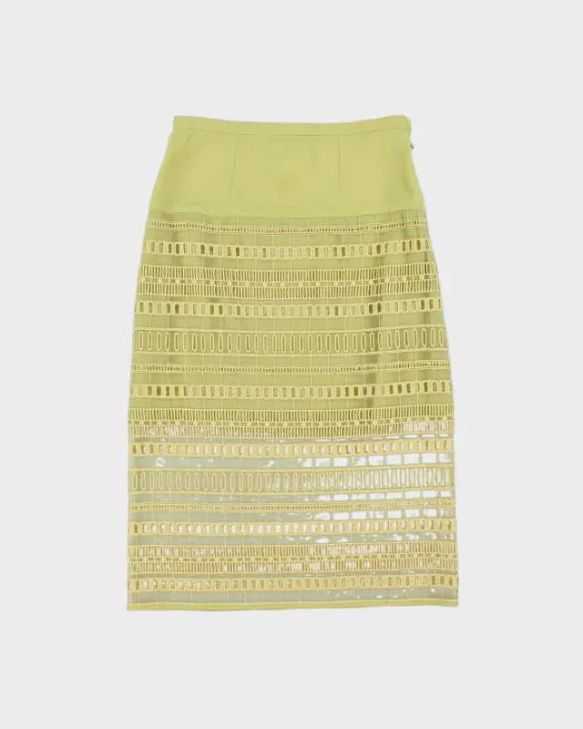 Vintage Valentino Miss V Sheer Lace Textured Skirt - XS made by Valentino