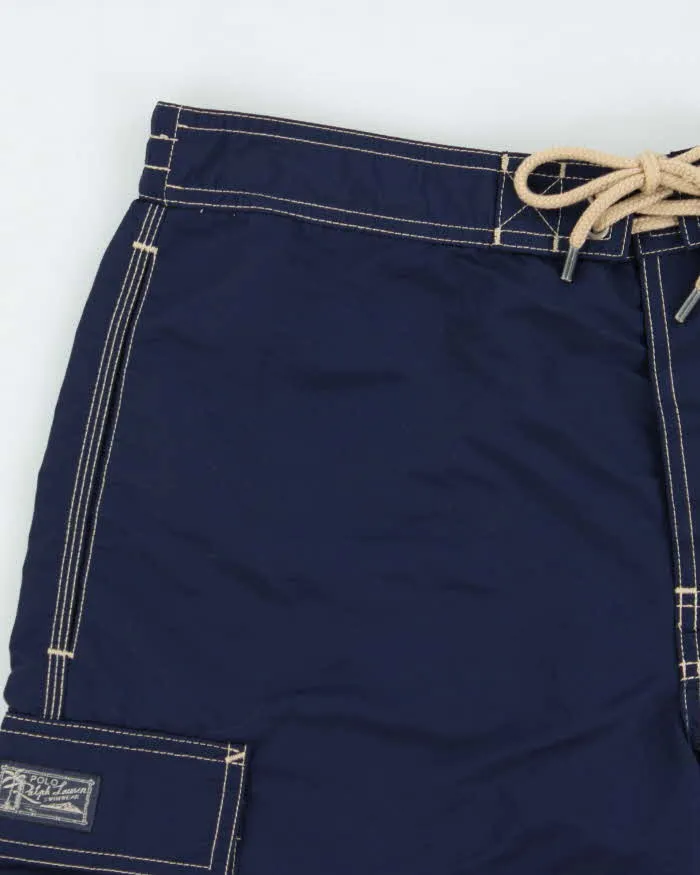 Vintage Polo Ralph Lauren Contrast Stitch Relaxed Fit Swim Shorts - S sold by Rokit product image thumbnail 3