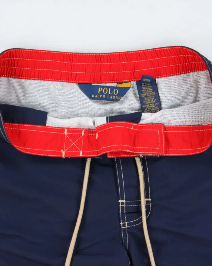 Vintage Polo Ralph Lauren Contrast Stitch Relaxed Fit Swim Shorts - S sold by Rokit product image thumbnail 5