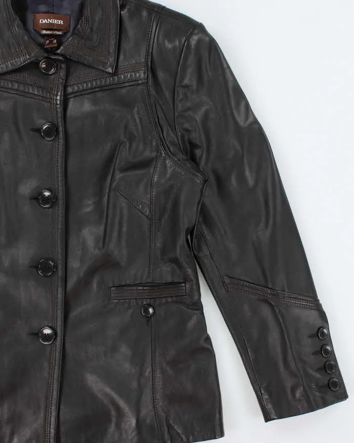 Vintage Danier Iridescent Lined Leather Jacket - L sold by Rokit product image thumbnail 3