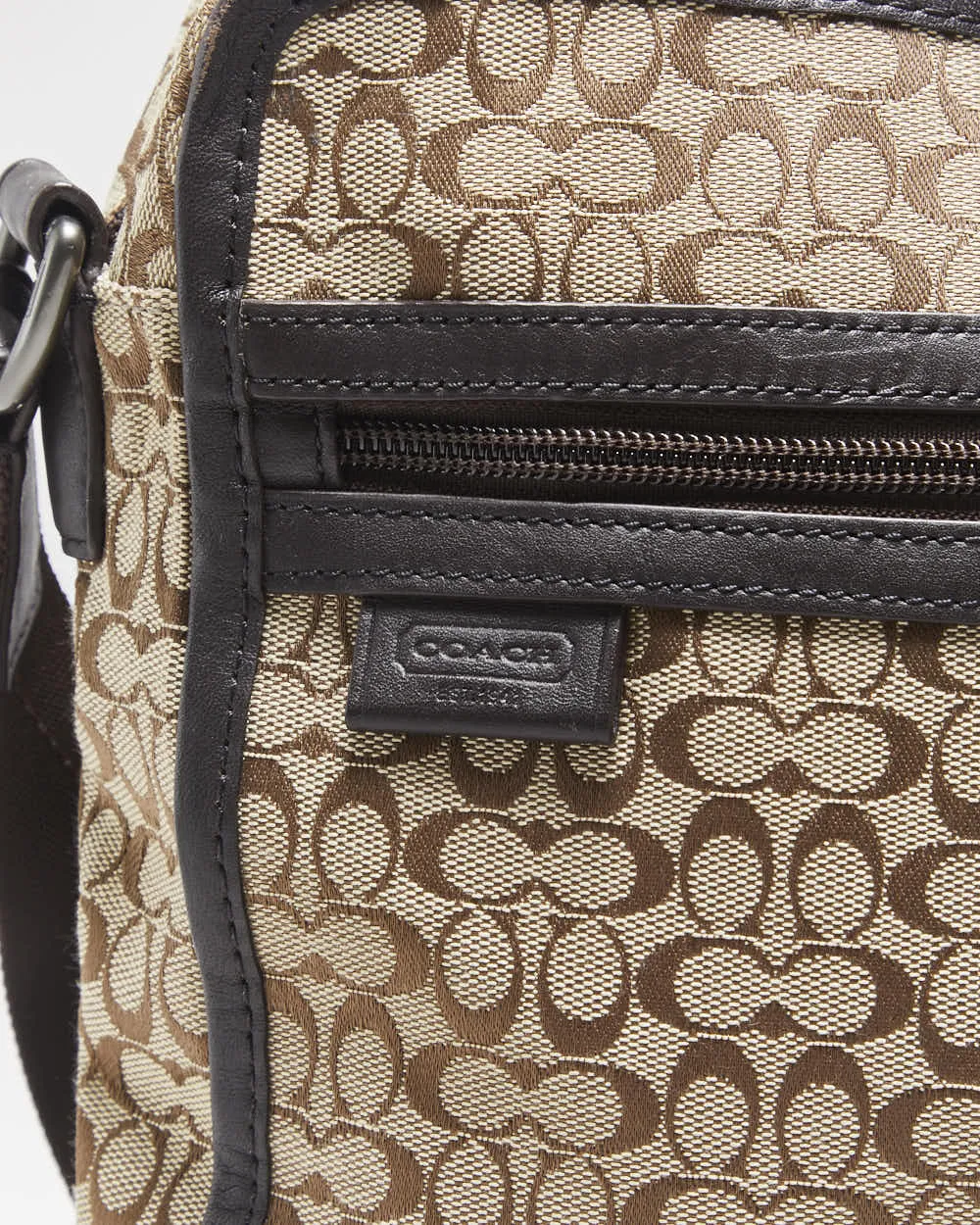 Vintage Y2k 2000s Coach Jacquard Flight Bag sold by Rokit product image thumbnail 3