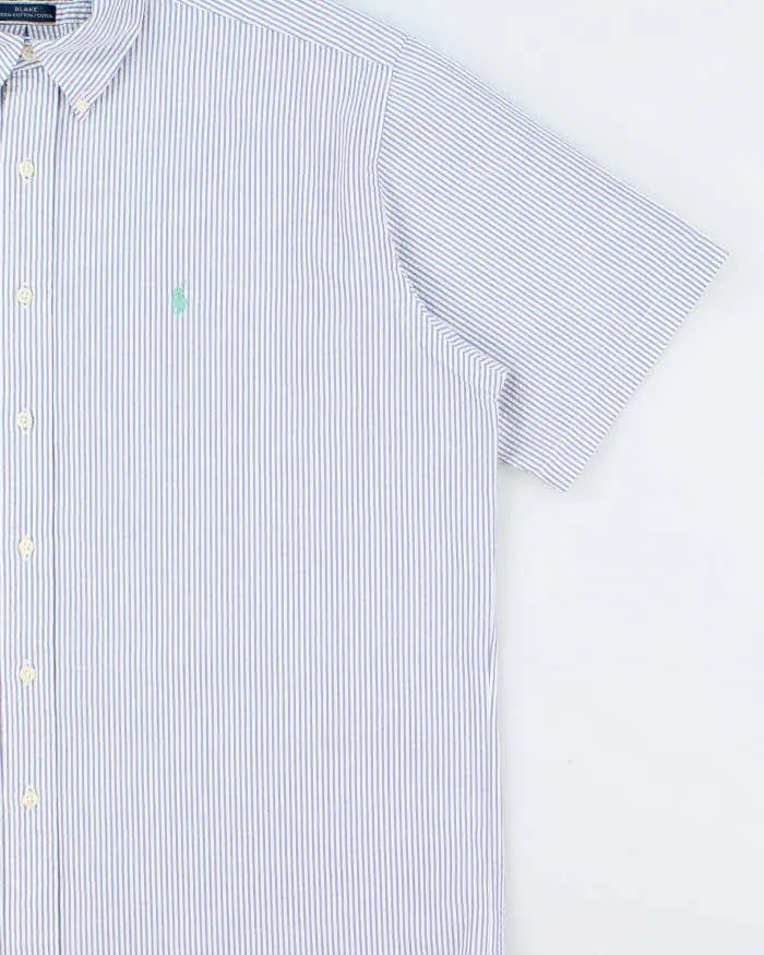 Vintage Ralph Lauren Striped Seersucker Oversized Shirt - L sold by Rokit product image thumbnail 3
