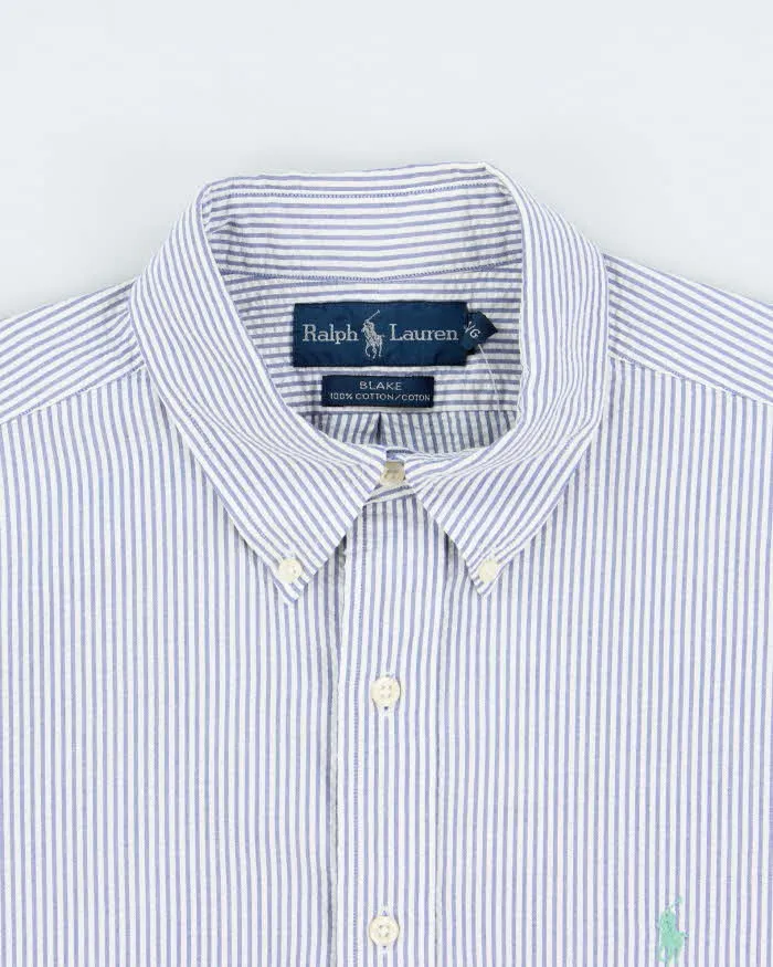 Vintage Ralph Lauren Striped Seersucker Oversized Shirt - L sold by Rokit product image thumbnail 5