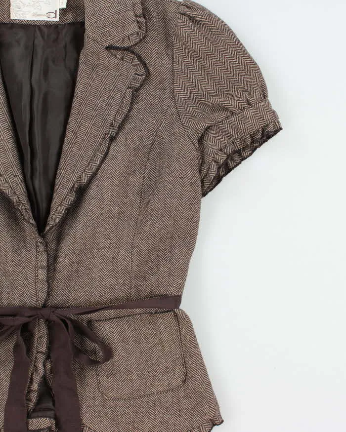 Vintage Y2k 2000s Dynamite Wool Blend Short Sleeved Jacket - S sold by Rokit product image thumbnail 3