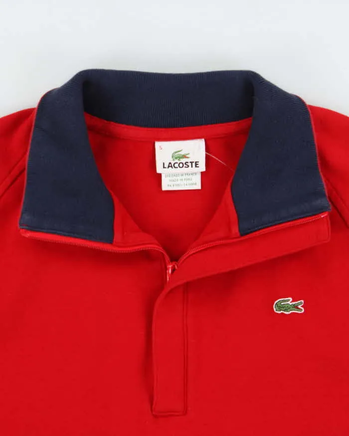 Vintage Y2K 00s Lacoste Classic Quarter-Zip Sweatshirt - L sold by Rokit product image thumbnail 5