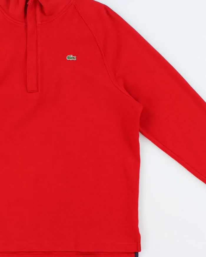 Vintage Y2K 00s Lacoste Classic Quarter-Zip Sweatshirt - L sold by Rokit product image thumbnail 3
