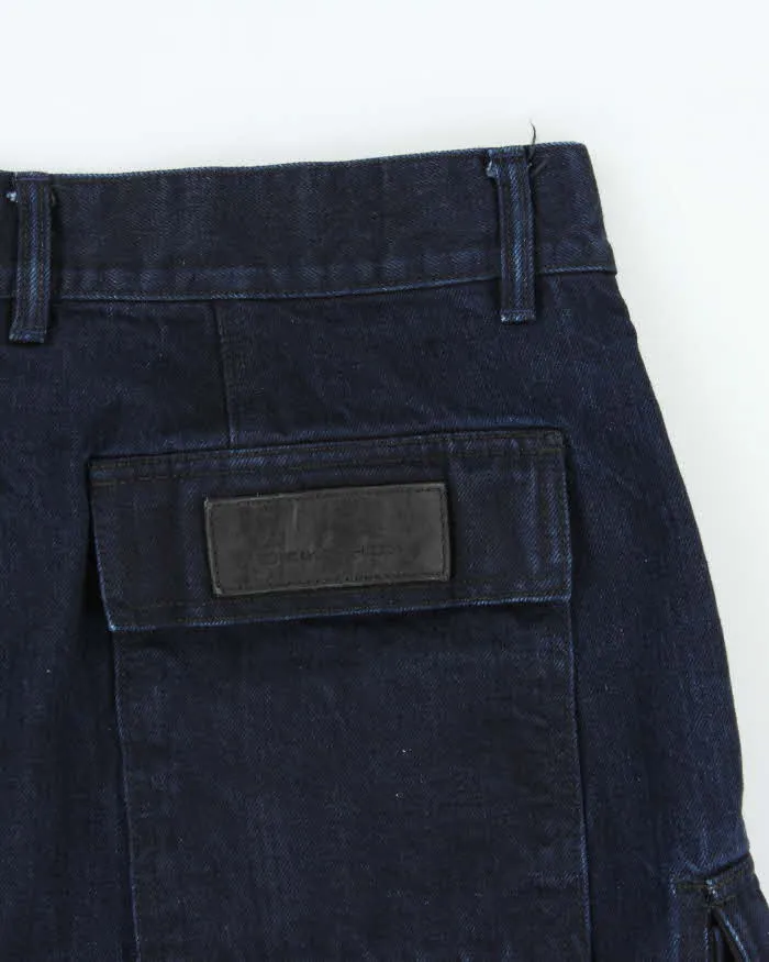 SS2017 Rick Owens DRKSHDW Japanese Selvedge Indigo Denim Cargo Shorts - W32 sold by Rokit product image thumbnail 4