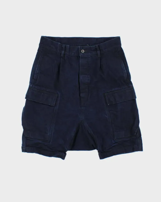 SS2017 Rick Owens DRKSHDW Japanese Selvedge Indigo Denim Cargo Shorts - W32 made by Rick Owens