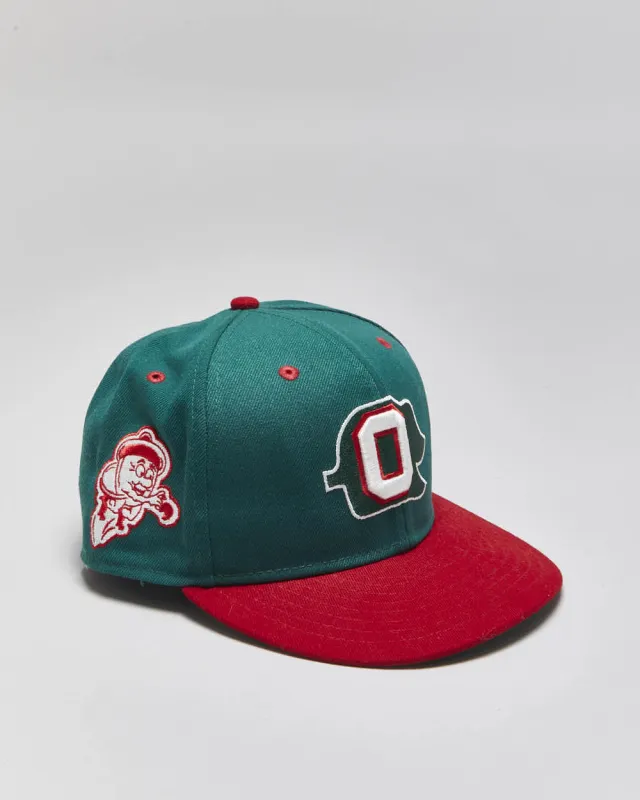 DS Vintage Oakland Oaks EFF DNA Ebbets Field Flannel's Fitted Baseball Cap - 7 / 55.8cm made by Rokit