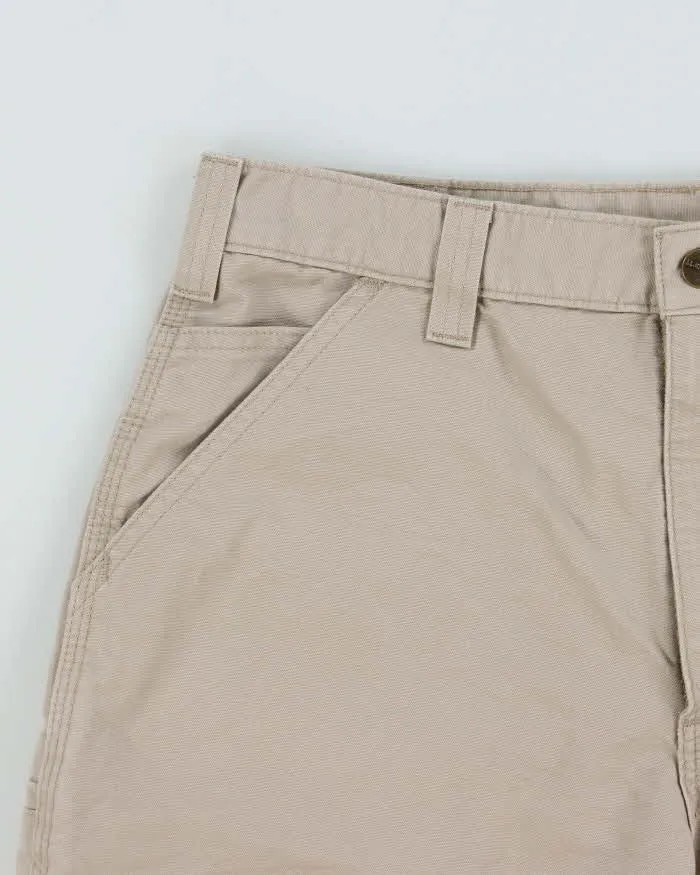 Vintage Carhartt B144 Tan Original Loose Fit Canvas Carpenter Shorts - W32 sold by Rokit product image thumbnail 3