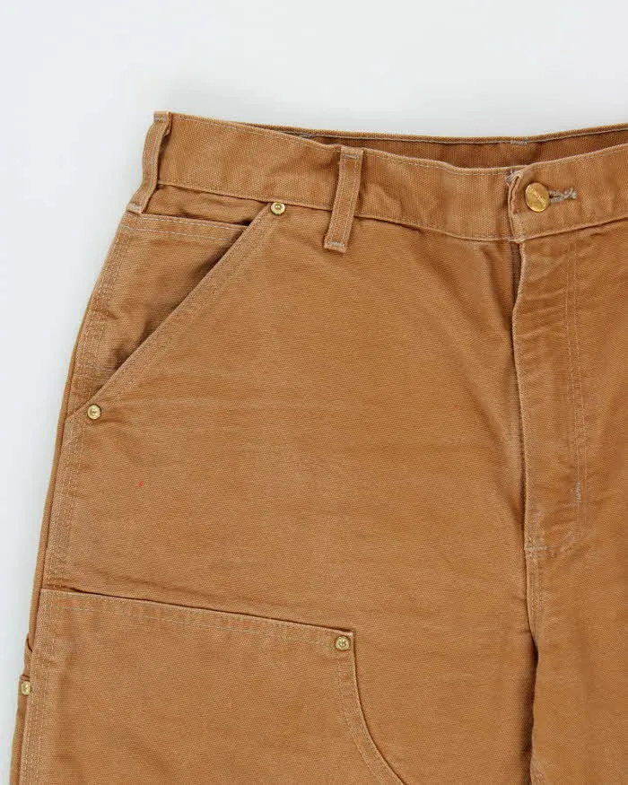 Vintage Carhartt B01 BRN Made In USA Firm Duck Double-Front Loose Fit Carpenter Trousers - W34 L30 sold by Rokit product image thumbnail 3