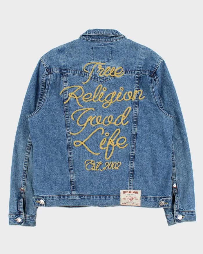 Vintage True Religion 'Chain Stitch Jimmy' Medium Wash Denim Jacket - XL sold by Rokit product image thumbnail 2