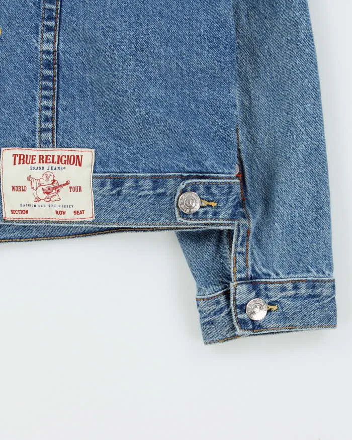Vintage True Religion 'Chain Stitch Jimmy' Medium Wash Denim Jacket - XL sold by Rokit product image thumbnail 5