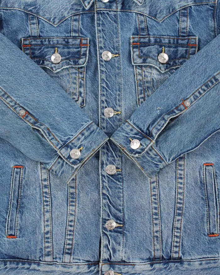 Vintage True Religion 'Chain Stitch Jimmy' Medium Wash Denim Jacket - XL sold by Rokit product image thumbnail 4