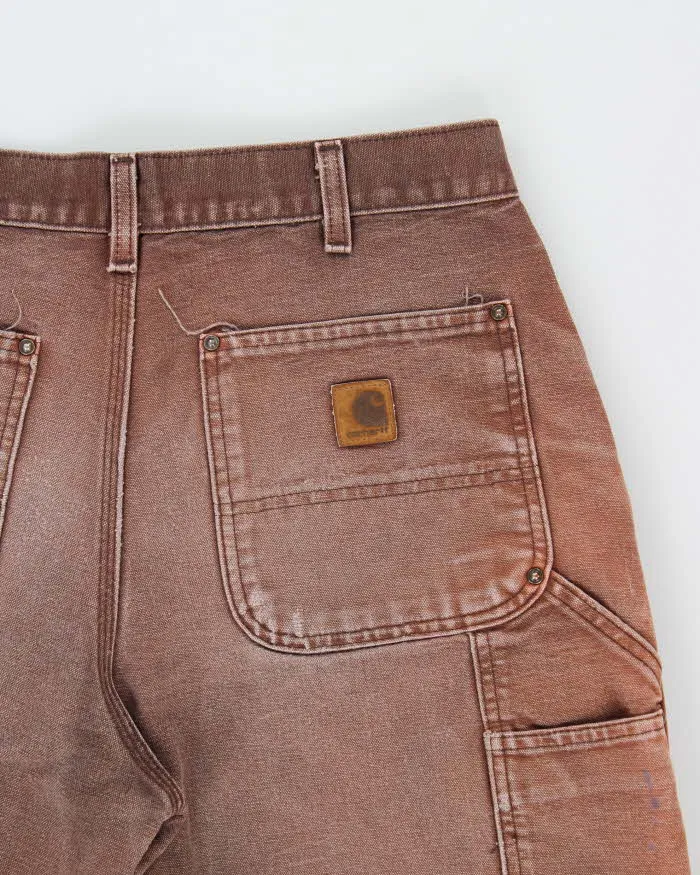 Vintage 2009 Y2K Carhartt B01 Elba Duck Canvas Double Knee Made In USA Distressed Loose Original Fit Carpenter Trousers - W32 L28 sold by Rokit product image thumbnail 4
