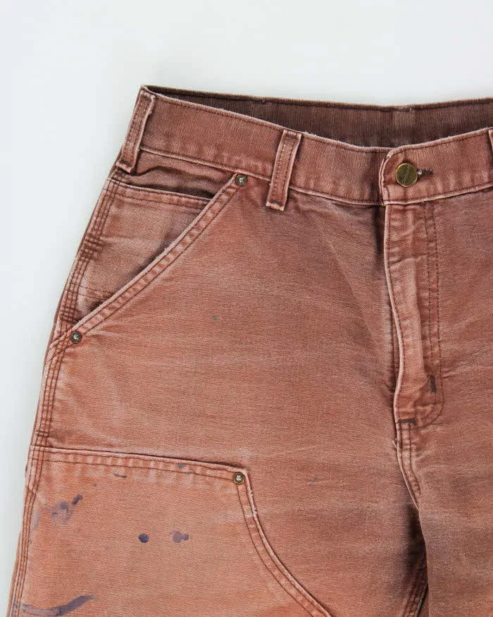 Vintage 2009 Y2K Carhartt B01 Elba Duck Canvas Double Knee Made In USA Distressed Loose Original Fit Carpenter Trousers - W32 L28 sold by Rokit product image thumbnail 3