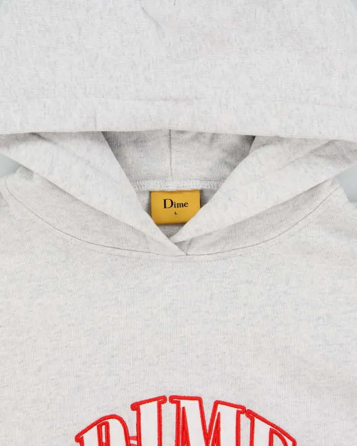 Dime Basketball Bowl Patch Marl Grey Heavyweight Pullover Hoodie - L sold by Rokit product image thumbnail 5