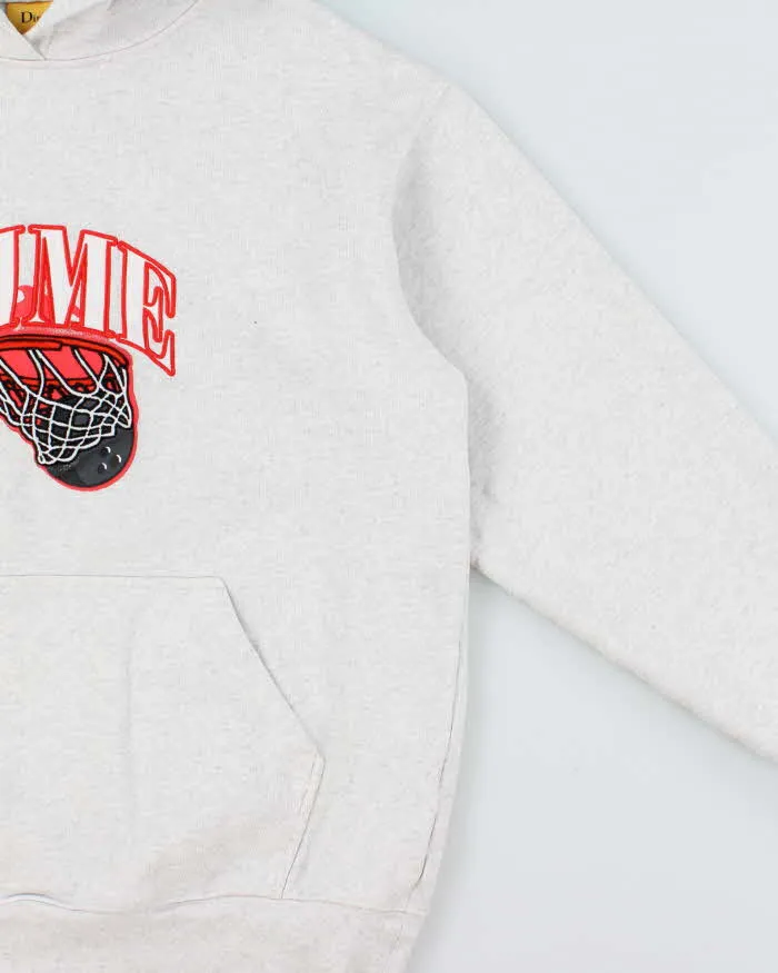 Dime Basketball Bowl Patch Marl Grey Heavyweight Pullover Hoodie - L sold by Rokit product image thumbnail 3
