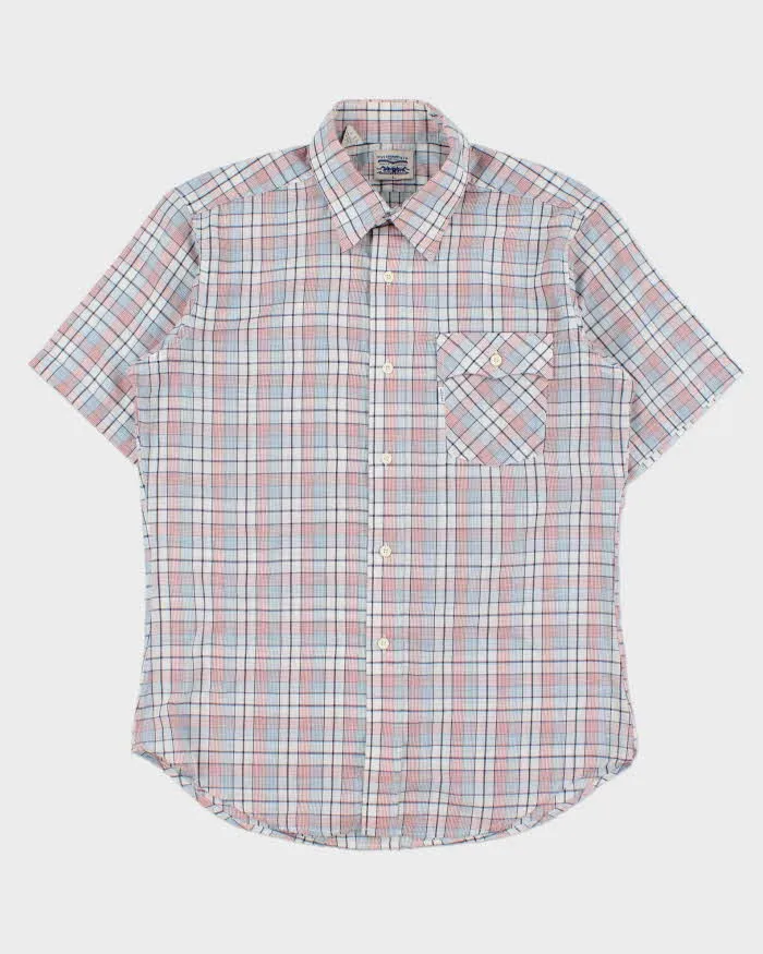 Vintage 1990s Levi's White Tab Made In USA Plaid Short Sleeve Shirt - L sold by Rokit