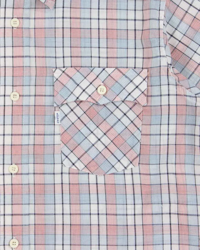 Vintage 1990s Levi's White Tab Made In USA Plaid Short Sleeve Shirt - L sold by Rokit product image thumbnail 4