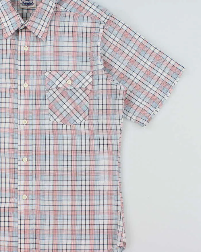 Vintage 1990s Levi's White Tab Made In USA Plaid Short Sleeve Shirt - L sold by Rokit product image thumbnail 3