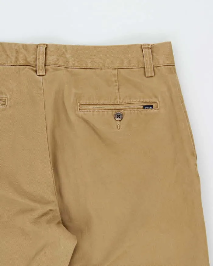 Vintage Polo Ralph Lauren Khaki Classic Relaxed Fit Chino Trousers - W32 L28 sold by Rokit product image thumbnail 4