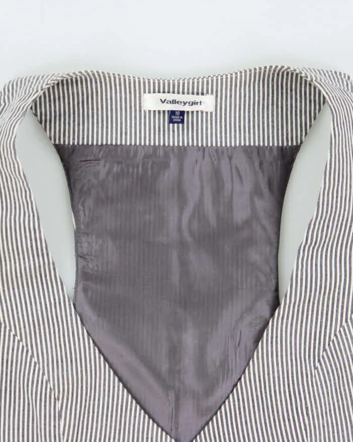Vintage Y2k 2000s Valley Girl Stripe Waistcoat Style Top - S sold by Rokit product image thumbnail 5