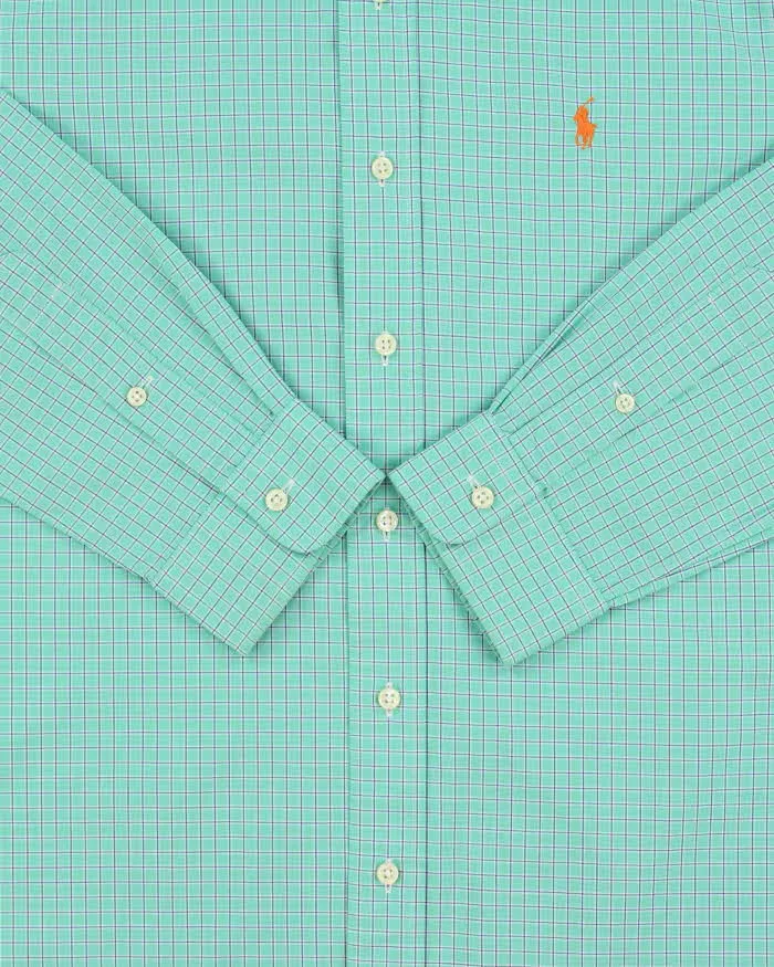 Vintage Y2K 00s Ralph Lauren Windowpane Check Custom Fit Long Sleeve Shirt - M sold by Rokit product image thumbnail 4