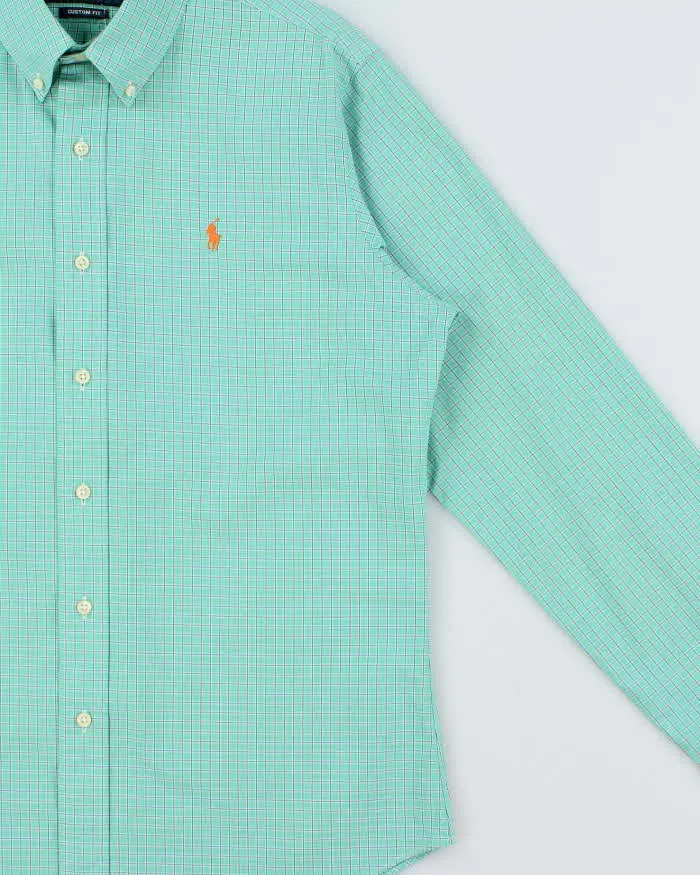 Vintage Y2K 00s Ralph Lauren Windowpane Check Custom Fit Long Sleeve Shirt - M sold by Rokit product image thumbnail 3