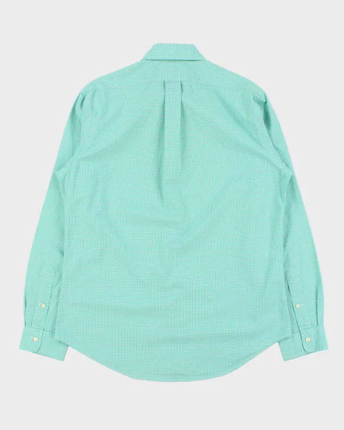 Vintage Y2K 00s Ralph Lauren Windowpane Check Custom Fit Long Sleeve Shirt - M sold by Rokit product image thumbnail 2