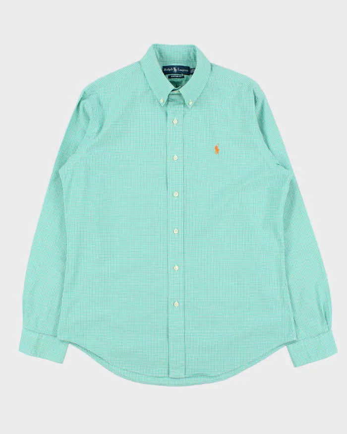 Vintage Y2K 00s Ralph Lauren Windowpane Check Custom Fit Long Sleeve Shirt - M sold by Rokit