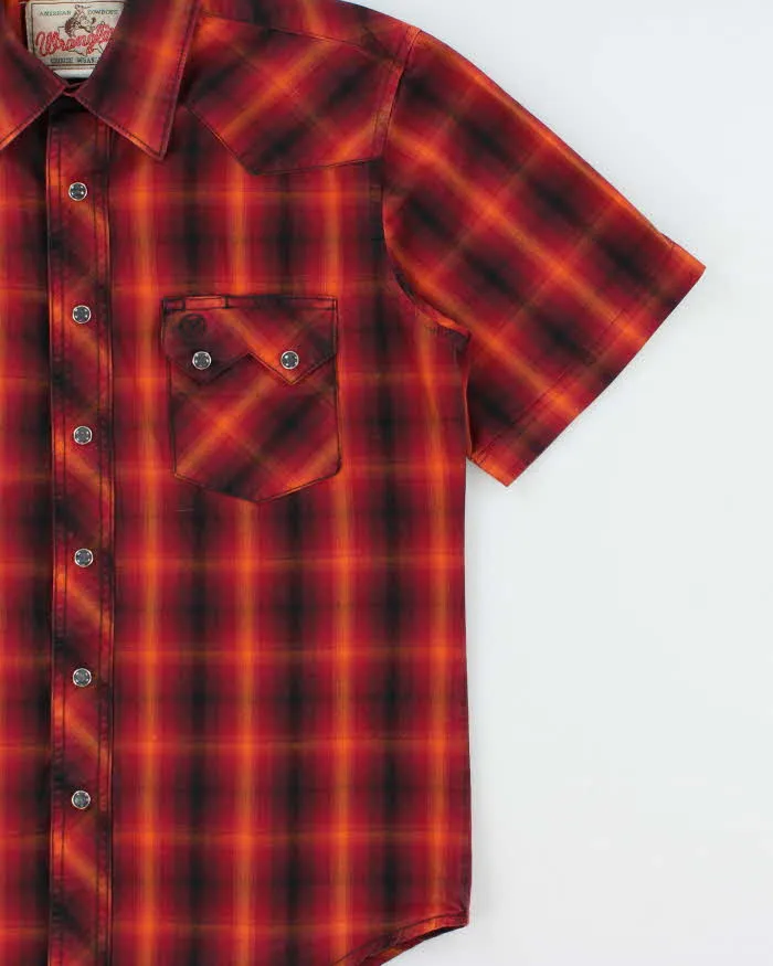 Vintage Y2K 00s Wrangler Plaid Snap Button Short Sleeve Western Shirt - S sold by Rokit product image thumbnail 3